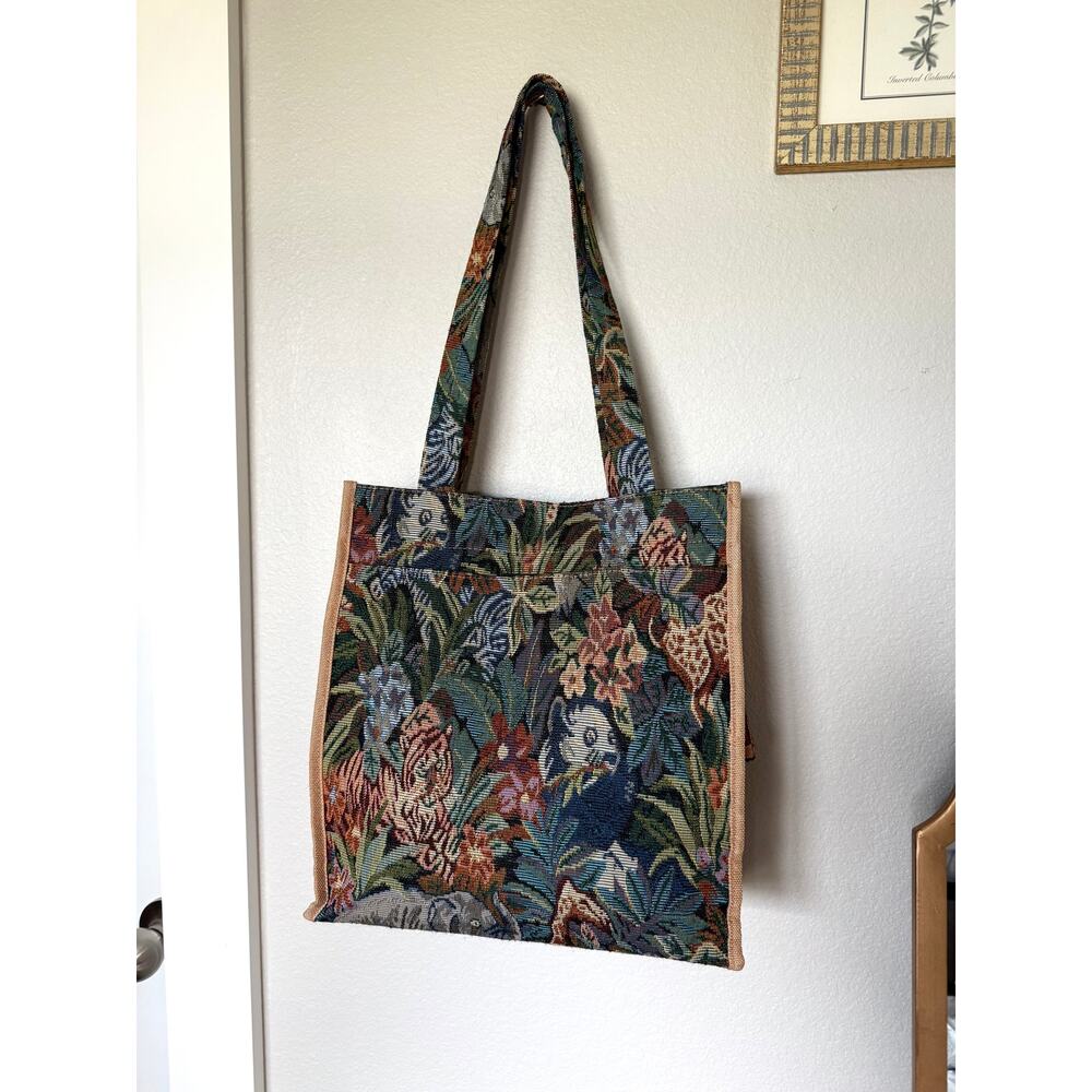 Jungle Tapestry Vintage Tote Bag